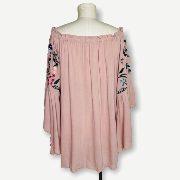 Altar’d State Palerma Embroidered Pink Boho Dress Size Small - Picture 3 of 11